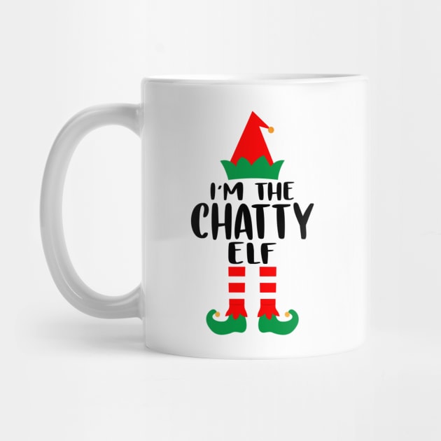 I'm the Chatty Elf Family Matching Group Christmas Costume Outfit Pajama Funny Gift by norhan2000